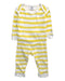 A White Onesies from Petit Bateau in size 12-18M for boy. (Front View)