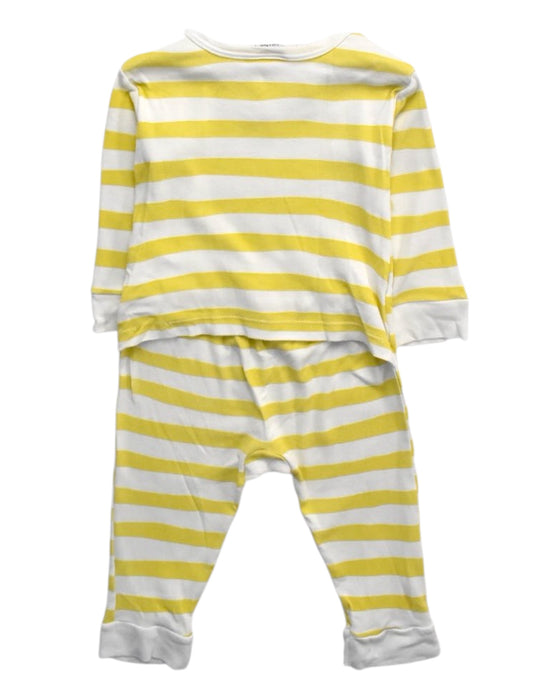 A White Onesies from Petit Bateau in size 12-18M for boy. (Back View)
