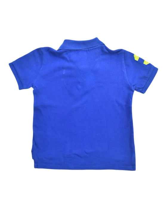 A Blue Short Sleeve Polos from Polo Ralph Lauren in size 4T for boy. (Back View)