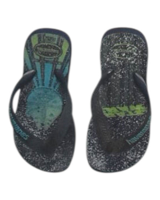 A Multicolour Flip Flops from Havaianas in size 4T for boy. (Back View)