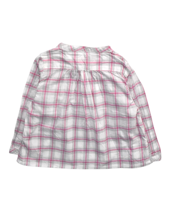 A Pink Long Sleeve Shirts from Chateau de Sable in size 3T for girl. (Back View)