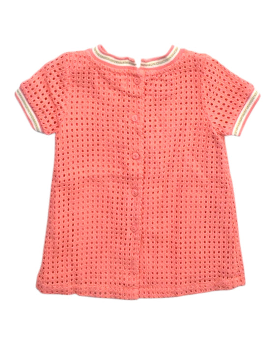 A Pink Short Sleeve Dresses from Gingersnaps in size 3-6M for girl. (Back View)