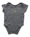 A Grey Short Sleeve Bodysuits from Mothercare in size 6-12M for neutral. (Front View)