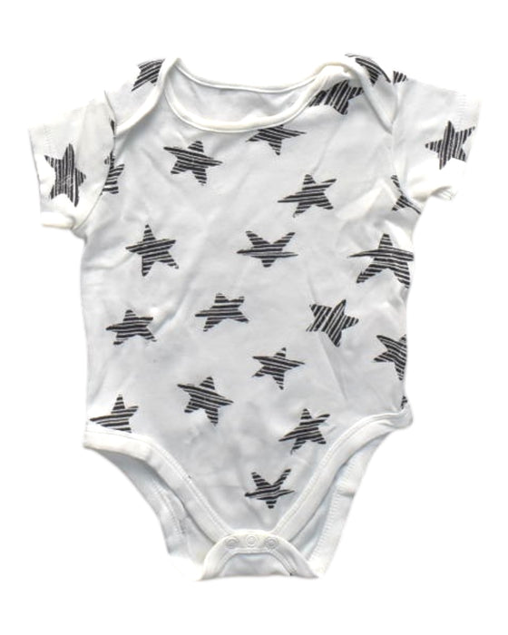A White Short Sleeve Bodysuits from Mothercare in size 6-12M for neutral. (Front View)