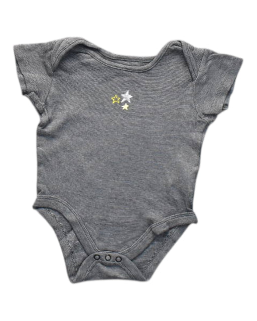 A Grey Short Sleeve Bodysuits from Mothercare in size 6-12M for neutral. (Front View)
