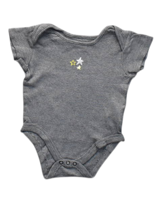 A Grey Short Sleeve Bodysuits from Mothercare in size 6-12M for neutral. (Front View)