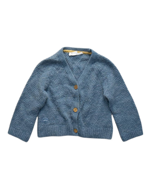 A Blue Cardigans from Chateau de Sable in size 3T for neutral. (Front View)