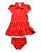 A Red Dress Sets from Ralph Lauren in size 18-24M for girl. (Front View)