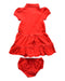 A Red Dress Sets from Ralph Lauren in size 18-24M for girl. (Back View)