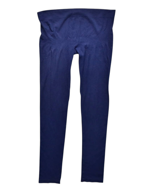 A Navy Leggings from Seraphine in size Maternity-M for maternity. (Front View)