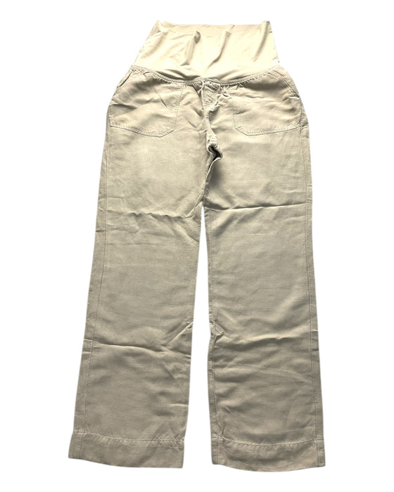 A Beige Casual Pants from Spring in size Maternity-S for maternity. (Front View)