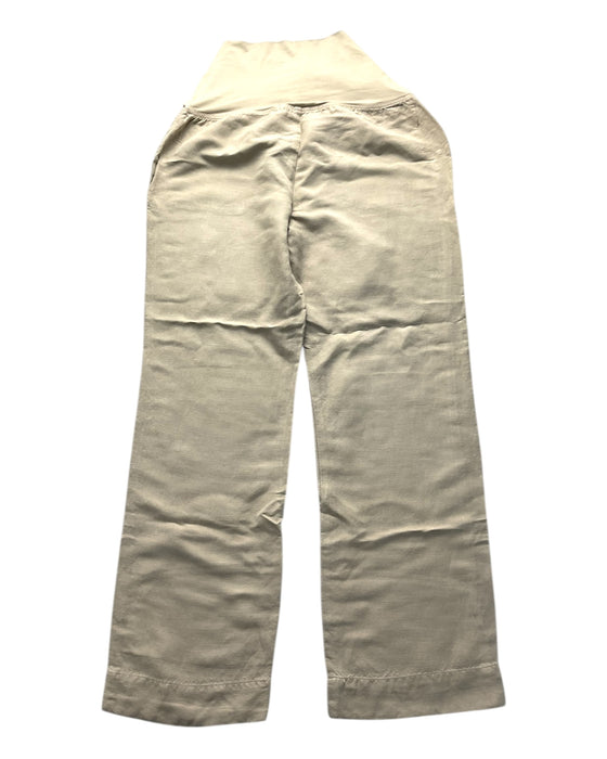 A Beige Casual Pants from Spring in size Maternity-S for maternity. (Back View)