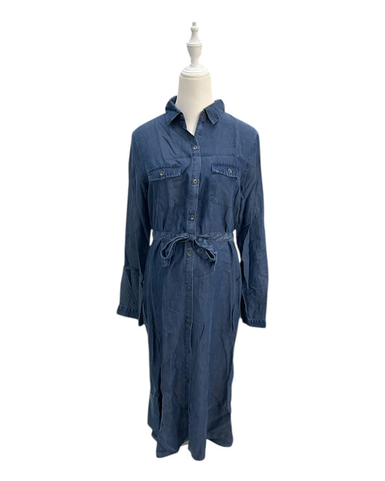 A Blue Long Sleeve Dresses from Jojo Maman Bébé in size Maternity-S for maternity. (Front View)
