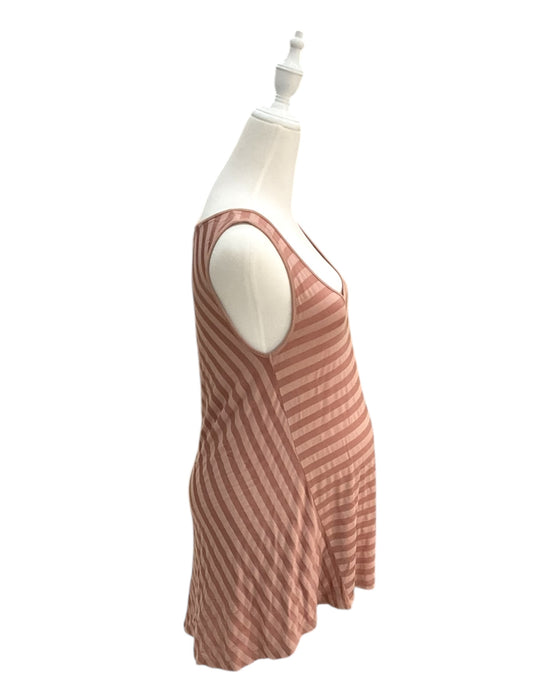 A Peach Sleeveless Tops from Isabella Oliver in size Maternity-S for maternity. (Back View)