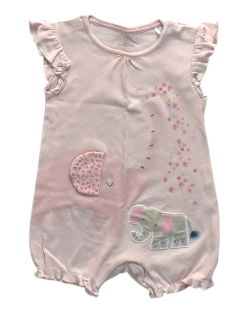 A Pink Sleeveless Rompers from Mothercare in size 3-6M for girl. (Front View)