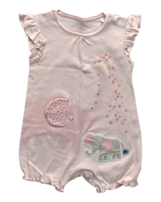 A Pink Sleeveless Rompers from Mothercare in size 3-6M for girl. (Front View)