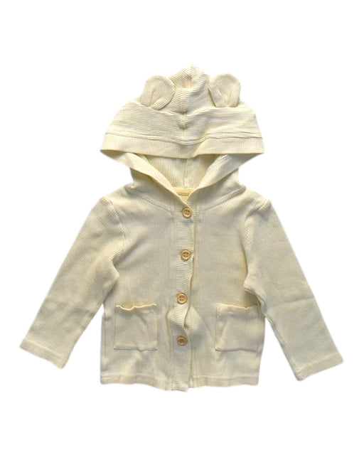 A Ivory Buttoned Sweatshirts from Le Petit Society in size 12-18M for neutral. (Front View)