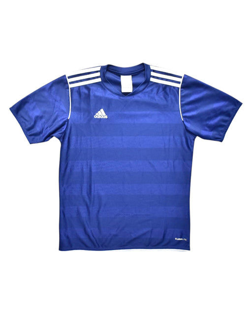 A Blue Short Sleeve T Shirts from Adidas in size 12Y for boy. (Front View)