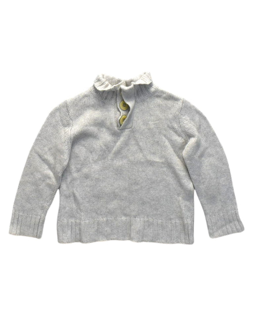 A Grey Knit Sweaters from Seed in size 4T for neutral. (Front View)