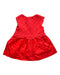 A Red Sleeveless Dresses from Chateau de Sable in size 3-6M for girl. (Back View)