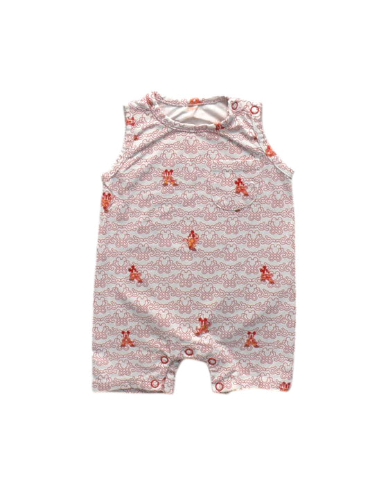 A White Sleeveless Rompers from Disney X Elly in size 3-6M for neutral. (Front View)