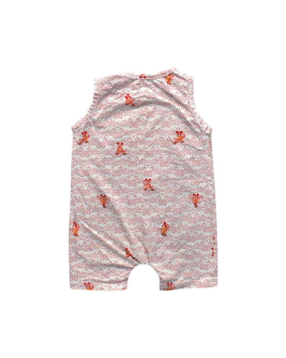 A White Sleeveless Rompers from Disney X Elly in size 3-6M for neutral. (Back View)