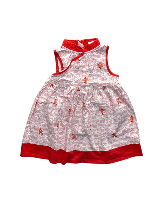 A Red Sleeveless Dresses from Disney X Elly in size 2T for girl. (Front View)