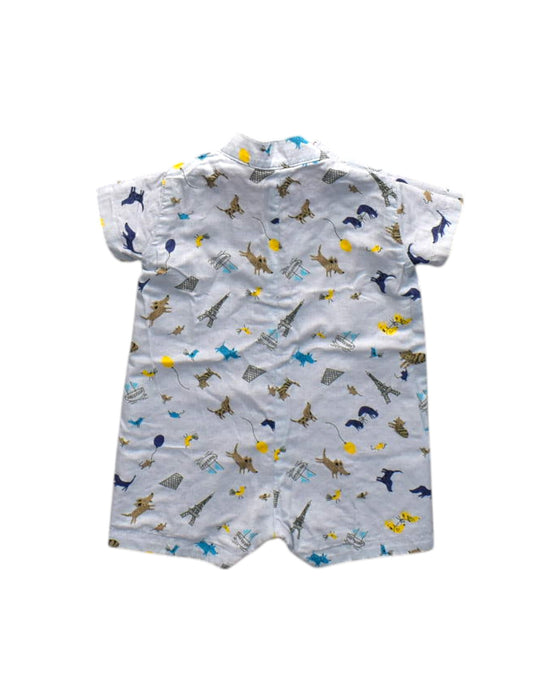 A Red Short Sleeve Rompers from Maison Q in size XS for neutral. (Back View)