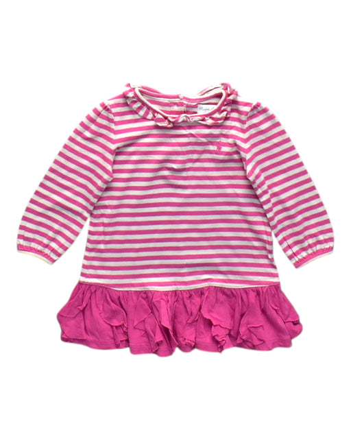A Pink Long Sleeve Dresses from Ralph Lauren in size 6-12M for girl. (Front View)