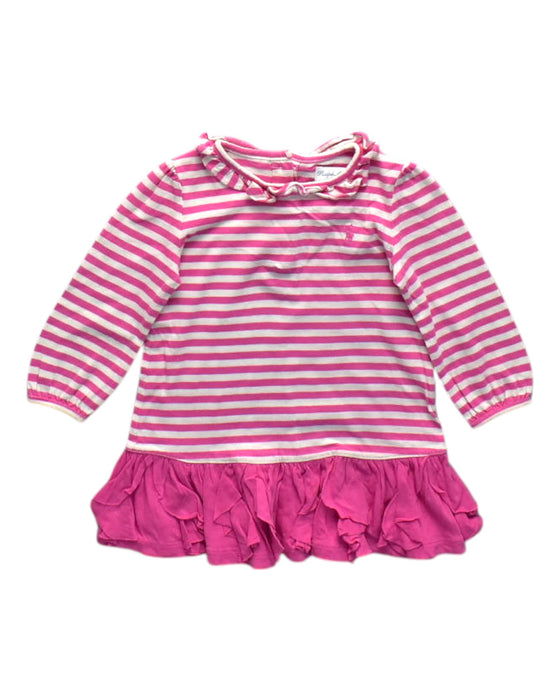 A Pink Long Sleeve Dresses from Ralph Lauren in size 6-12M for girl. (Front View)