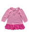 A Pink Long Sleeve Dresses from Ralph Lauren in size 6-12M for girl. (Front View)