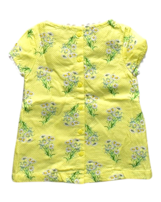 A Yellow Short Sleeve Dresses from Gingersnaps in size 6T for girl. (Back View)