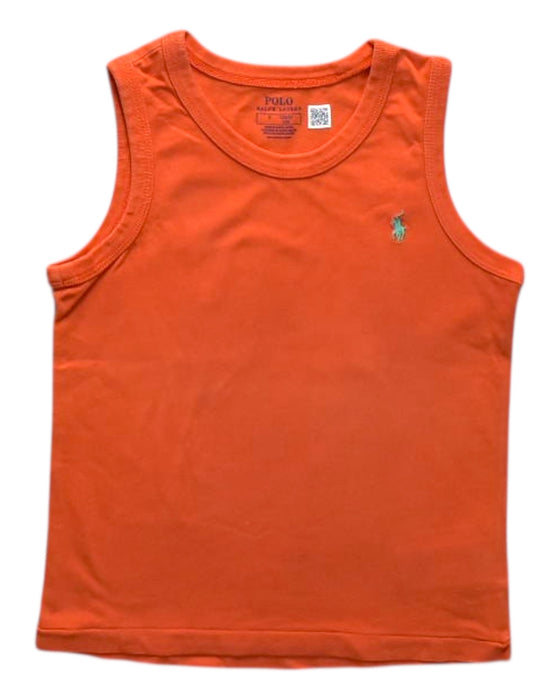 A Orange Sleeveless Shirts from Polo Ralph Lauren in size 5T for neutral. (Front View)