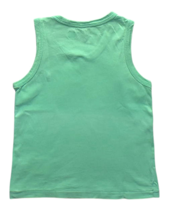 A Green Sleeveless T Shirts from Polo Ralph Lauren in size 5T for boy. (Back View)