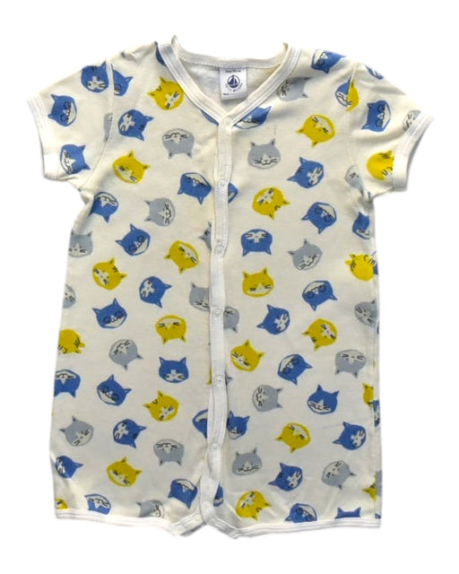 A Multicolour Short Sleeve Rompers from Petit Bateau in size 12-18M for neutral. (Front View)