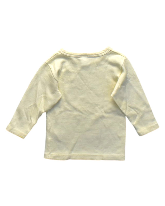 A Yellow Long Sleeve T Shirts from Petit Bateau in size 2T for neutral. (Back View)