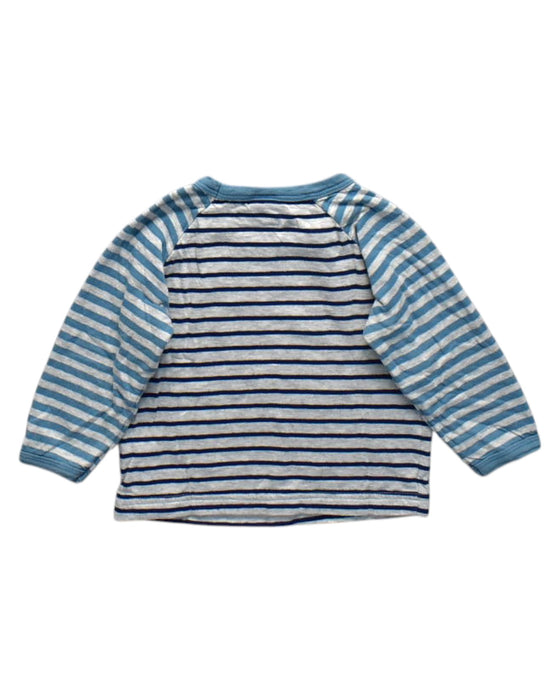A Blue Long Sleeve T Shirts from Petit Bateau in size 2T for neutral. (Back View)