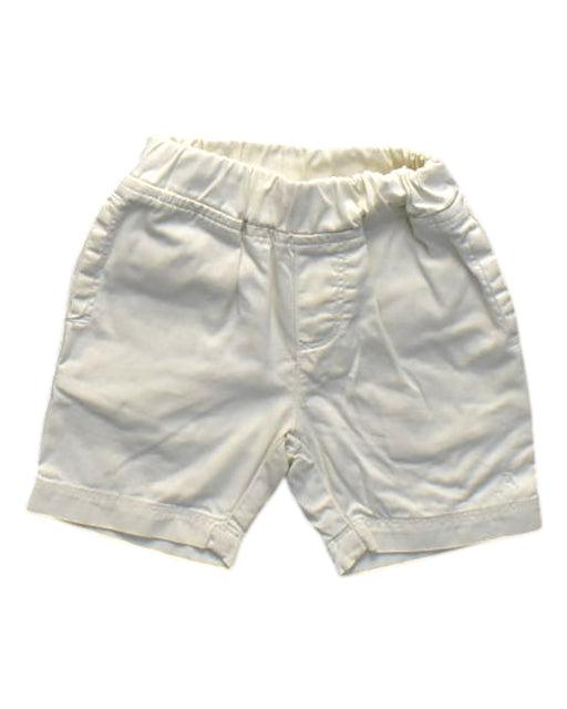 A White Shorts from Petit Bateau in size 18-24M for neutral. (Front View)