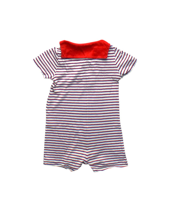 A Red Short Sleeve Rompers from Petit Bateau in size 3T for neutral. (Back View)