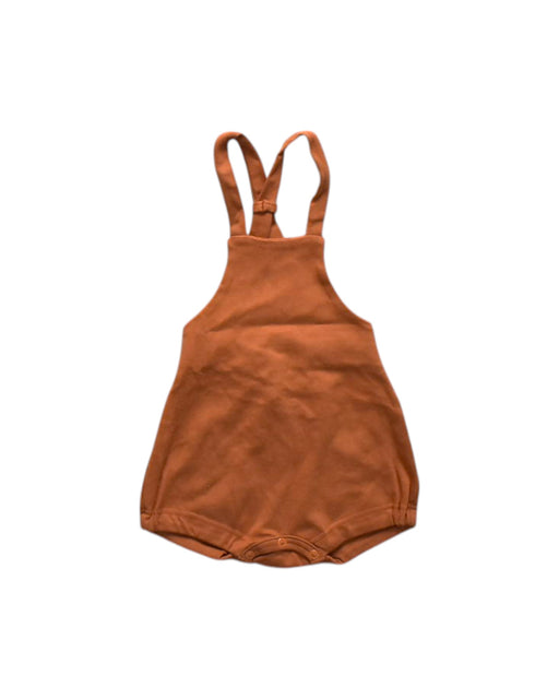 A Orange Sleeveless Rompers from Wooly Organic in size 6-12M for girl. (Front View)