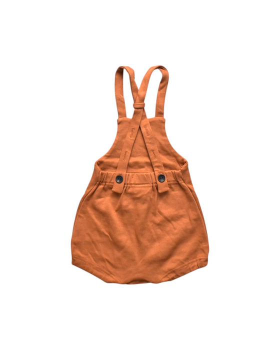 A Orange Sleeveless Rompers from Wooly Organic in size 6-12M for girl. (Back View)