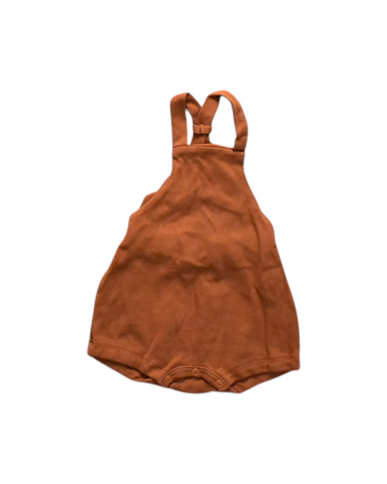 A Orange Sleveless Rompers from Wooly Organic in size 3-6M for girl. (Front View)