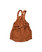 A Orange Sleveless Rompers from Wooly Organic in size 3-6M for girl. (Back View)