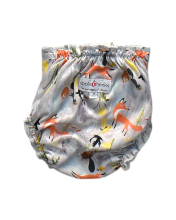 A Multicolour Cloth Diapers from Apple Cheeks in size 2T for neutral. (Back View)
