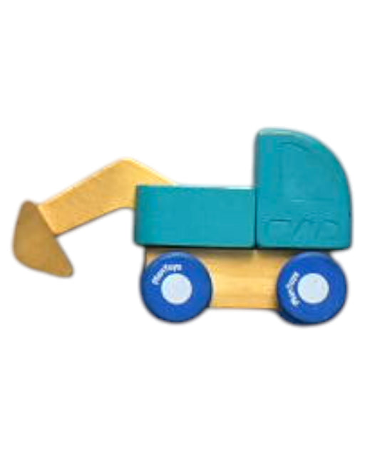 A Multicolour Cars Trucks Trains & Remote Control from Plan Toys in size O/S for neutral. (Front View)