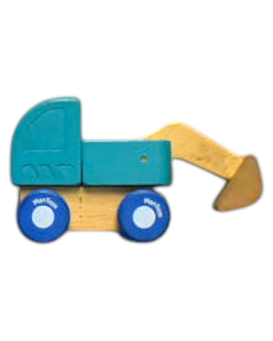 A Multicolour Cars Trucks Trains & Remote Control from Plan Toys in size O/S for neutral. (Back View)