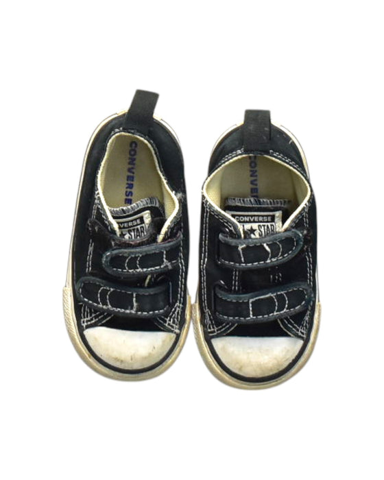 A Black Sneakers from Converse in size 12-18M for neutral. (Back View)