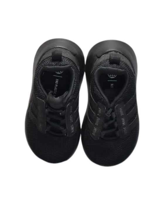 A Black Sneakers from Adidas in size 18-24M for neutral. (Back View)