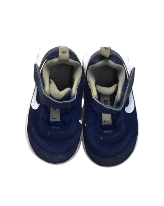 A Blue Sneakers from Nike in size 18-24M for neutral. (Back View)