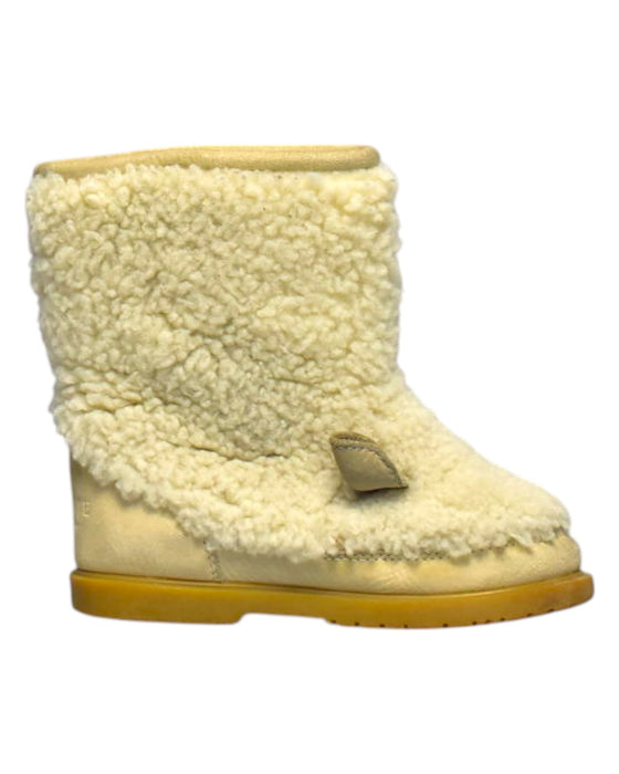 A Beige Booties from Donsje in size 4T for neutral. (Front View)